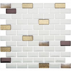 Пленителни мозаечни плочки Millenieum Theros B-5049 от Betas Glass Mosai , с размер 31.5 x 31.5 см.